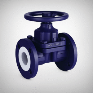 PFA Lined Diaphragm Valve Flanged Manufacturers - MNC VALVES - Ahmedabad, India