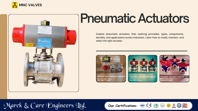 Pneumatic Actuators: Types, Components, and Applications - MNC VALVES