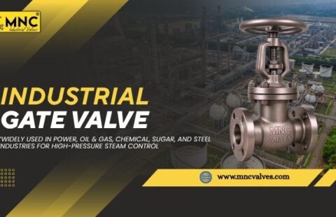 High-pressure industrial gate valve used in power plants, oil & gas, and chemical industries, manufactured by MNC VALVES Ahmedabad.
