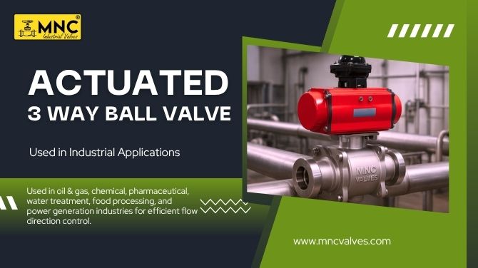 Actuated 3 Way Ball Valve for Oil & Gas and Chemical Use | MNC VALVES