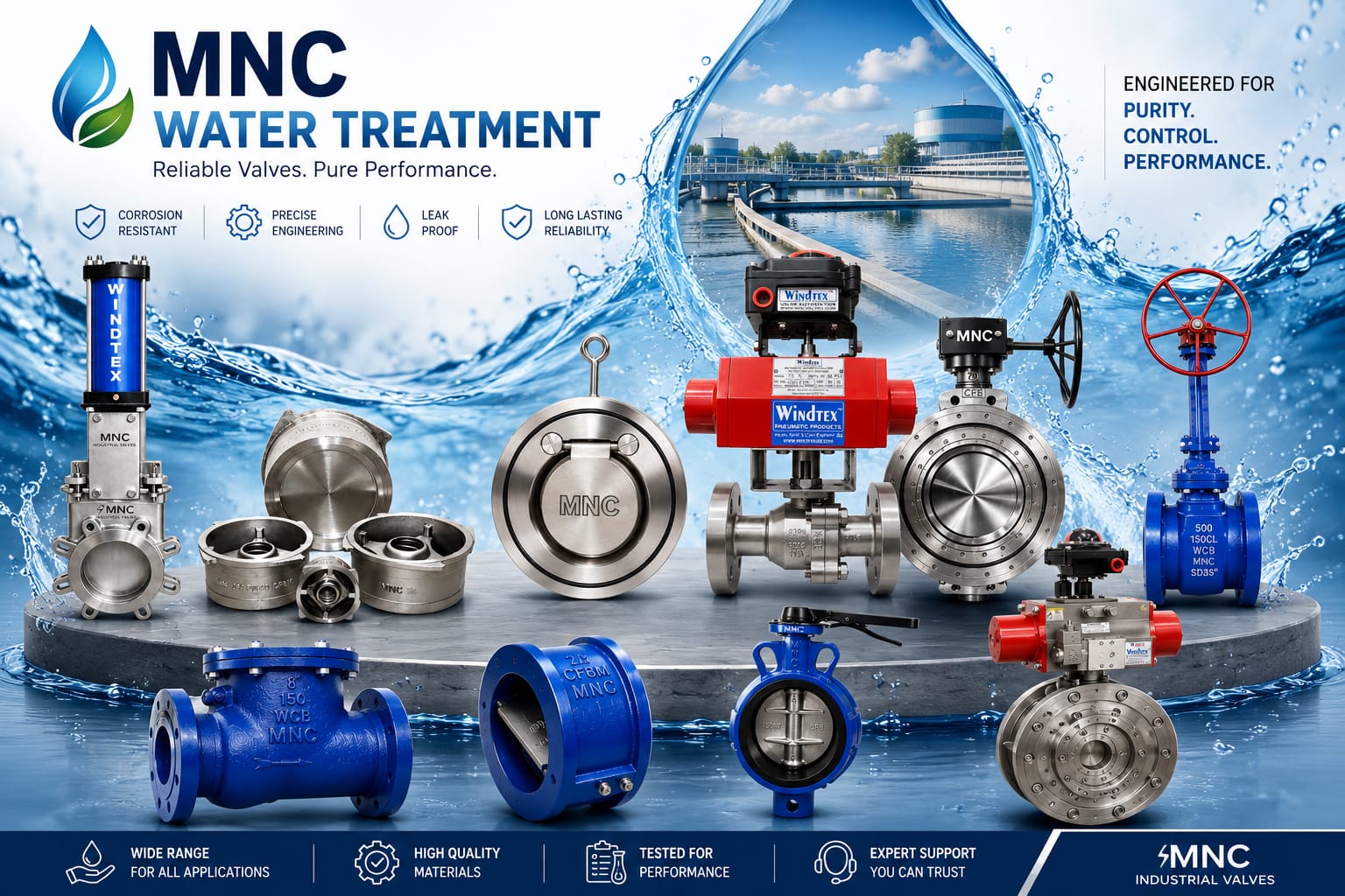 Valves for Water Treatment Plants