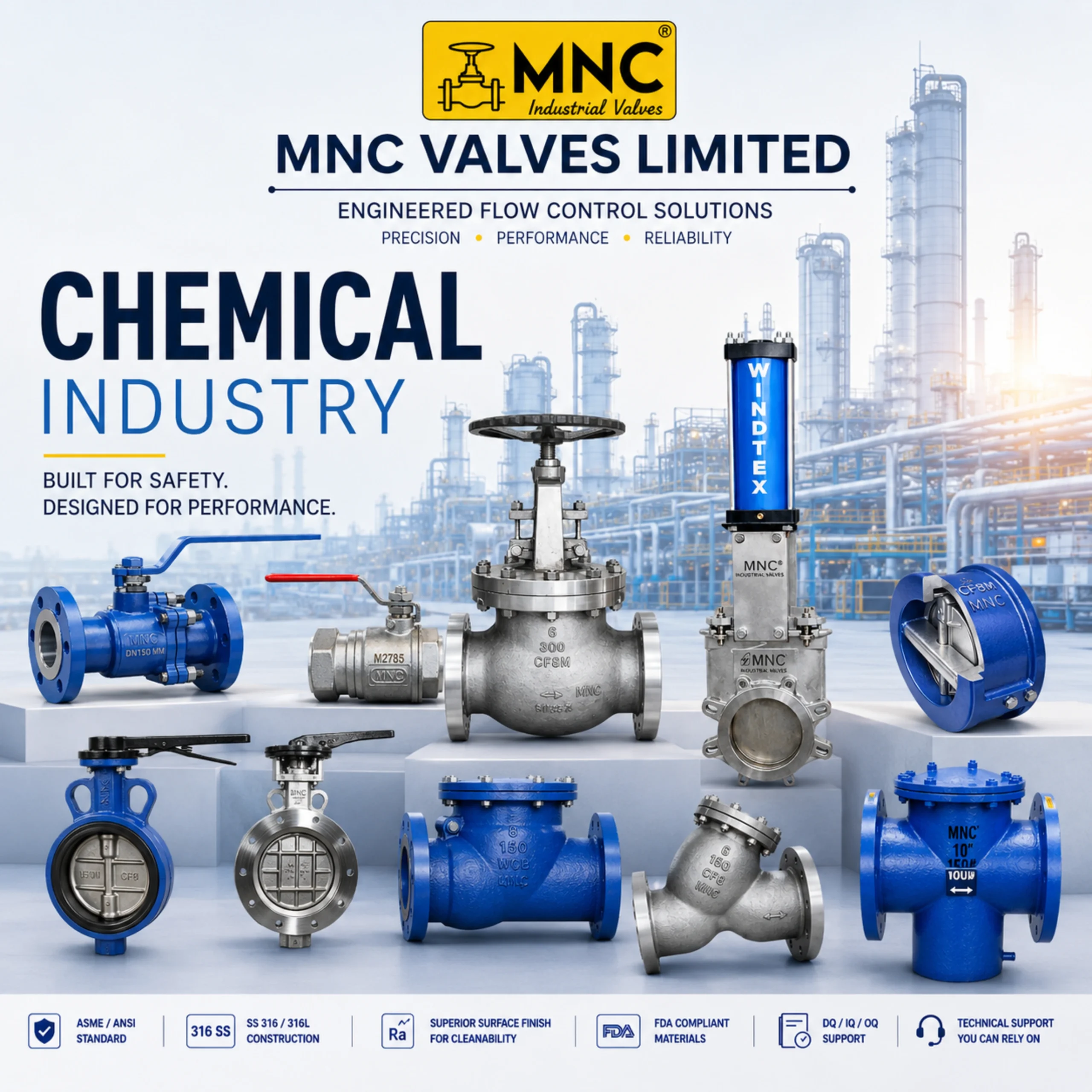 Valves for Chemical Industries