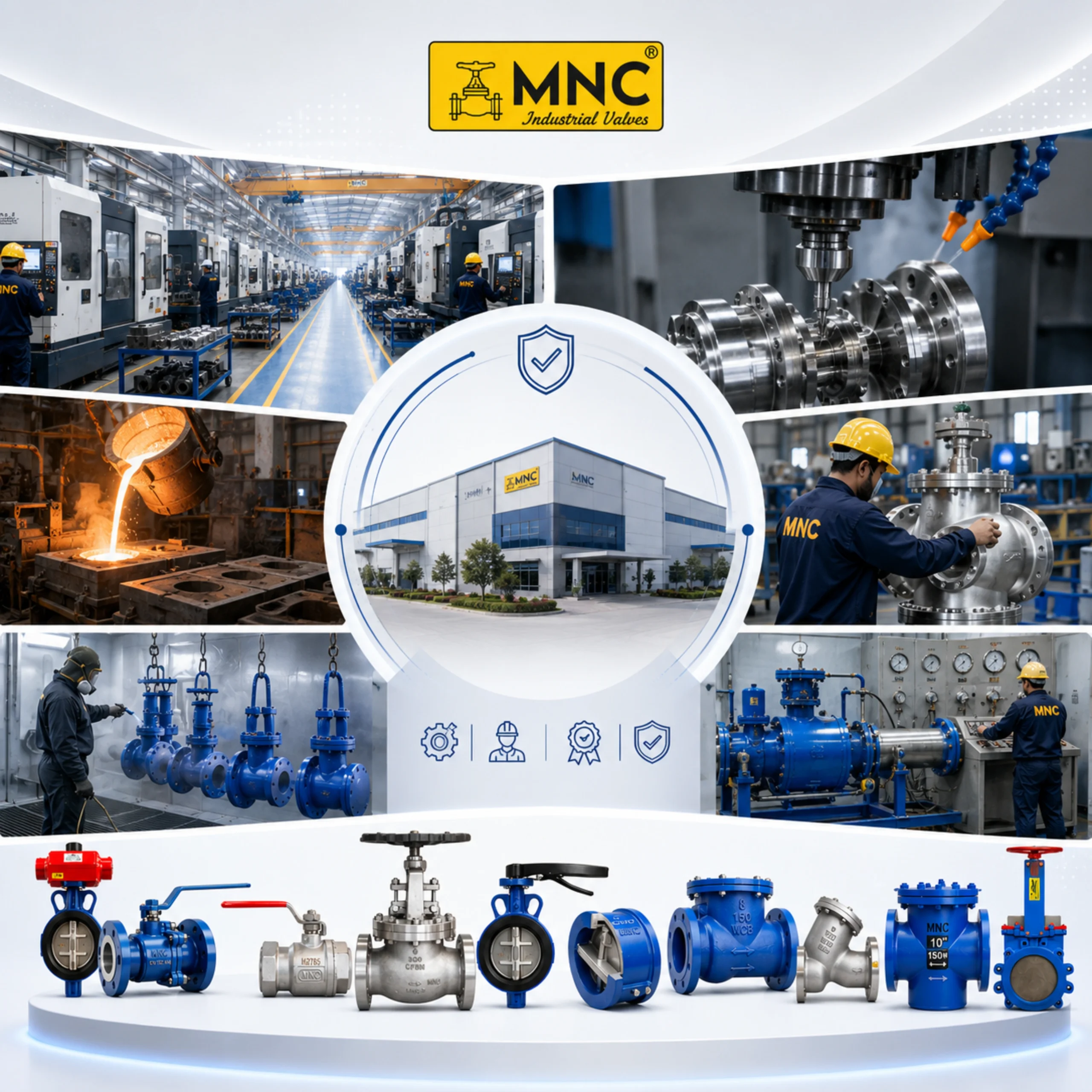 MNC Valves Manufacturing Infrastructure