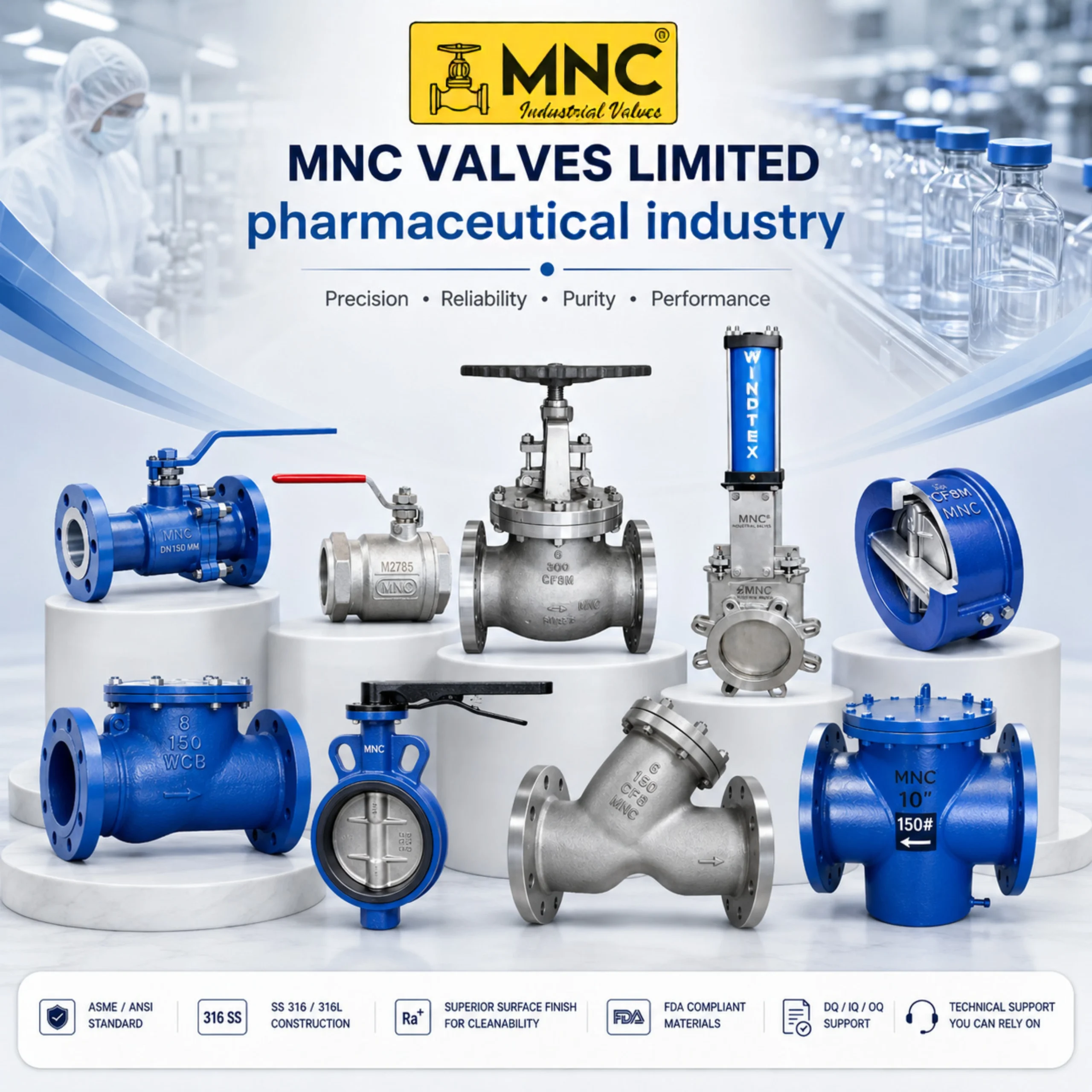 Valves for Pharmaceutical Industry