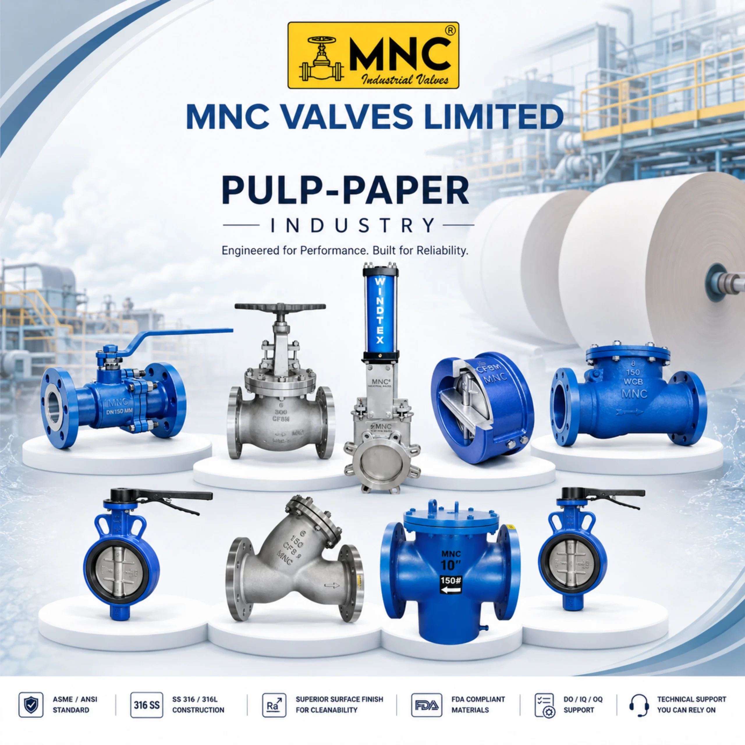 Valves for Pulp and Paper Industry