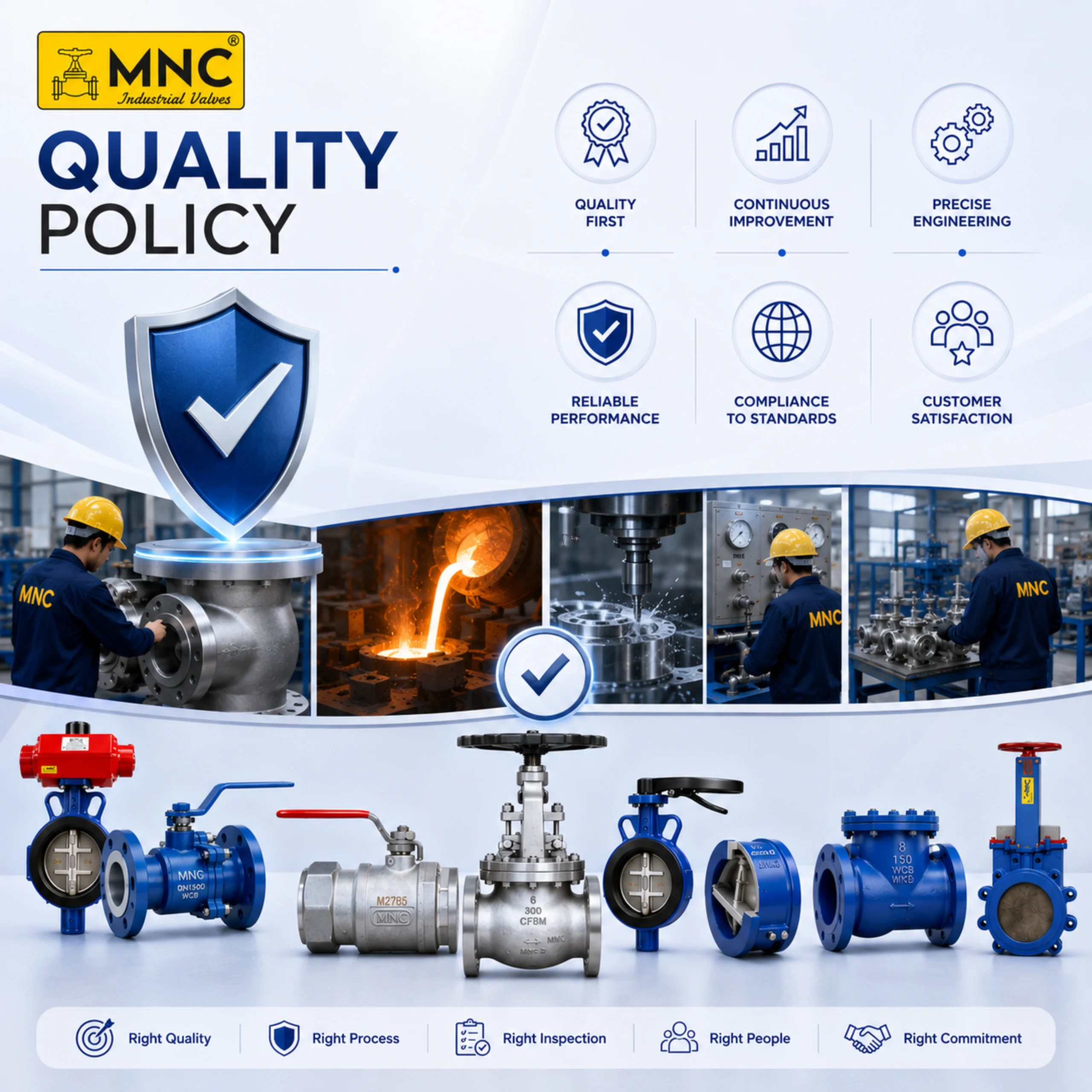 MNC Valves Quality Policy