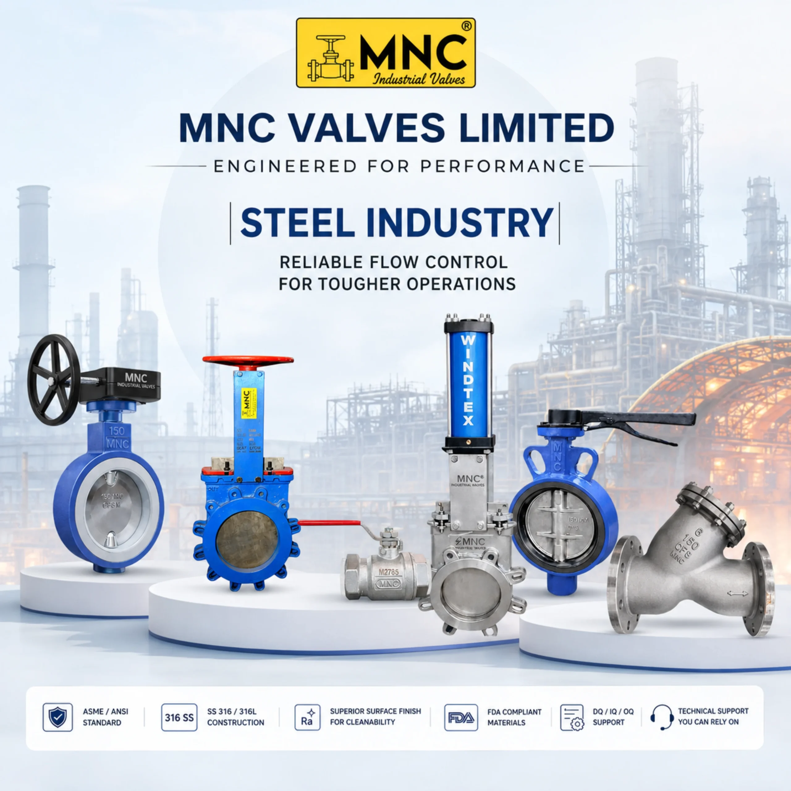 Valves for Steel Industry