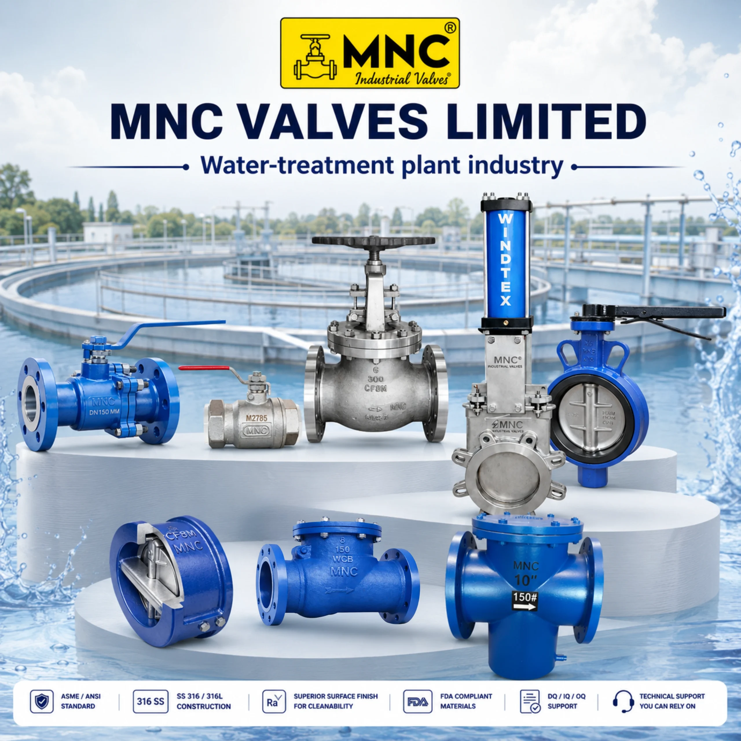 Valves for Water Treatment Plants